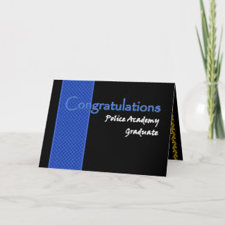 CONGRATULATIONS Police Academy Graduate Card