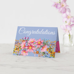 Congratulations postcard