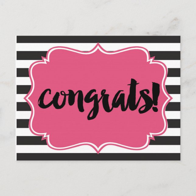 Congratulations Postcard Perfectly Posh (Front)