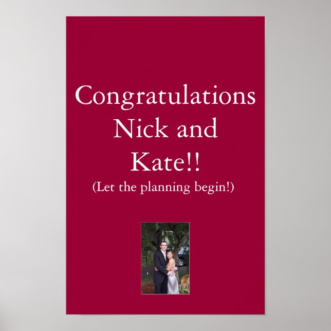 Congratulations Poster (Front)