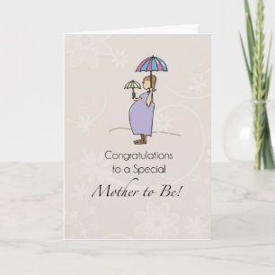 Congratulations Pregnancy Umbrella Card