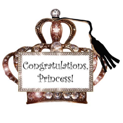 Congratulations Princess Graduation Statuette