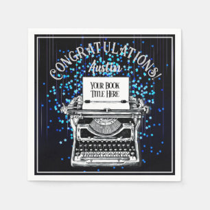 Congratulations Publication Personalized Starry 2 Napkins