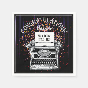 Congratulations Publication Personalized Starry Napkins