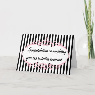 Congratulations radiation complete customize card