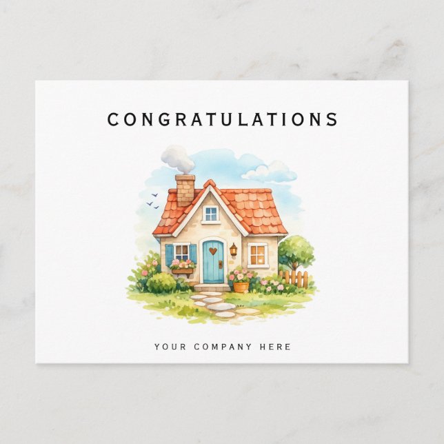 Congratulations Real Estate New Homeowner  Postcard (Front)