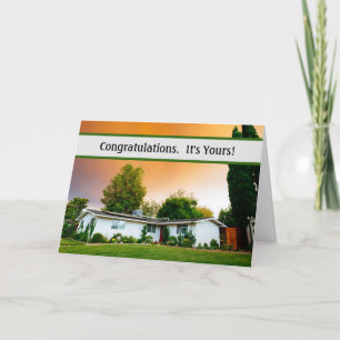 Congratulations Realtor, Mortgage Co. Thank You Card