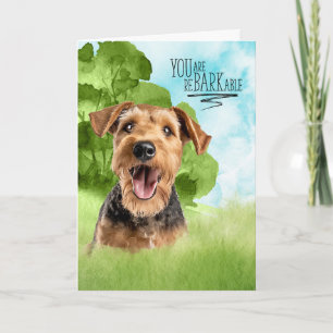 Congratulations reBARKable Airedale Terrier Dog Card