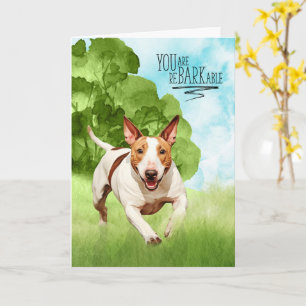 Congratulations reBARKable Bull Terrier Dog Card