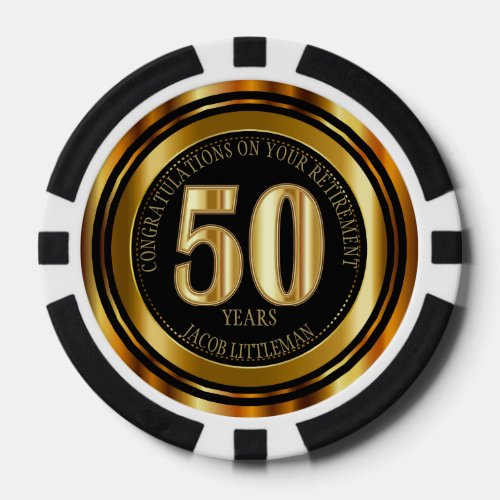 Congratulations Retirement - 50 Years - Gold
