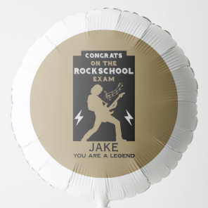 Congratulations Rock Guitar Exam Balloon