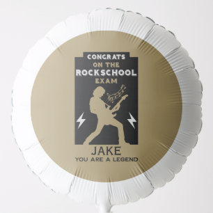 Congratulations Rock Guitar Exam Balloon