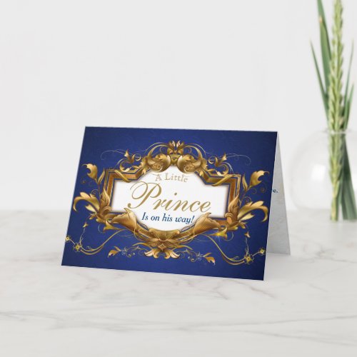 Congratulations Royal Prince Baby Shower Card