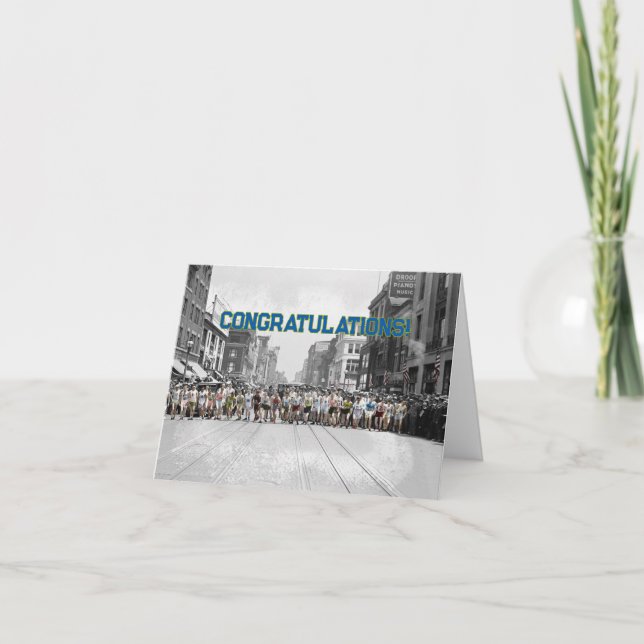 Congratulations Runner Card (Front)