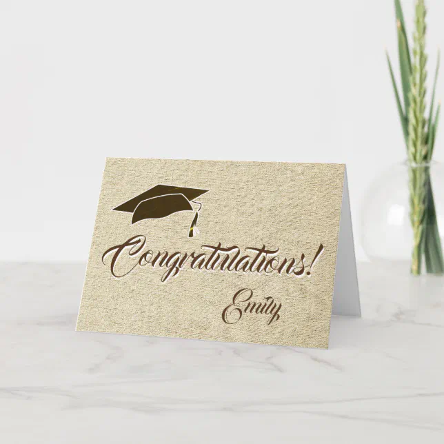 Congratulations Rustic Graduation Card | Zazzle