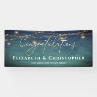 Congratulations Rustic Tea Lights Engagement Party