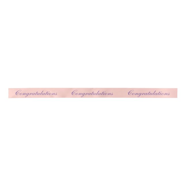 Congratulations Satin Ribbon (Front)