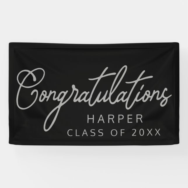 CONGRATULATIONS script design banner (Horizontal)