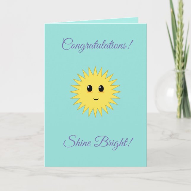 Congratulations Shine Bright Card (Front)