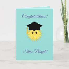 Congratulations Shine Bright Sun Card