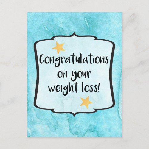 Congratulations Slimming Club Weight Loss Success Postcard