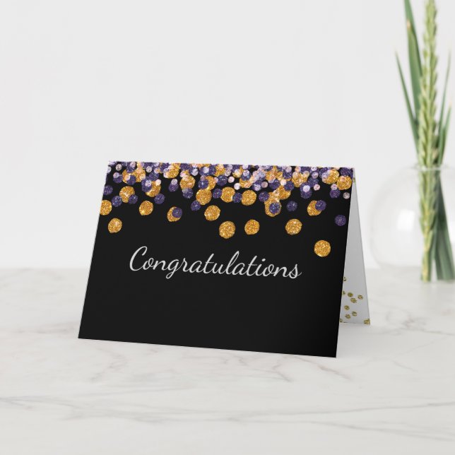Congratulations Sparkle Card (Front)