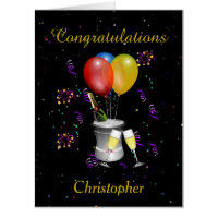 Congratulations Sparkling Wine Celebration Jumbo