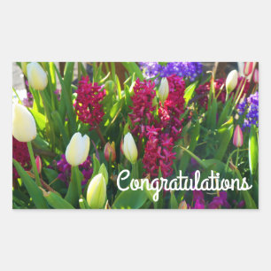Congratulations Spring Flowers #5 Stickers