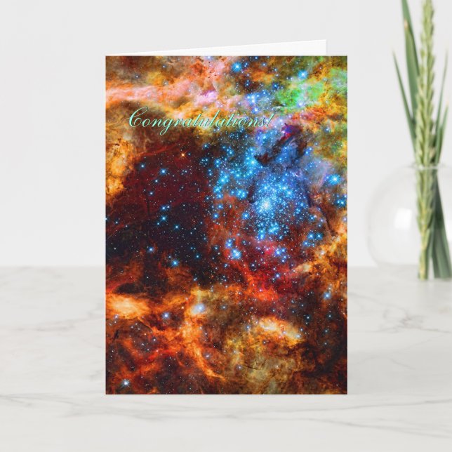 Congratulations - Stellar Group, Tarantula Nebula Card (Front)