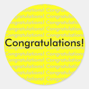Congratulations! sticker