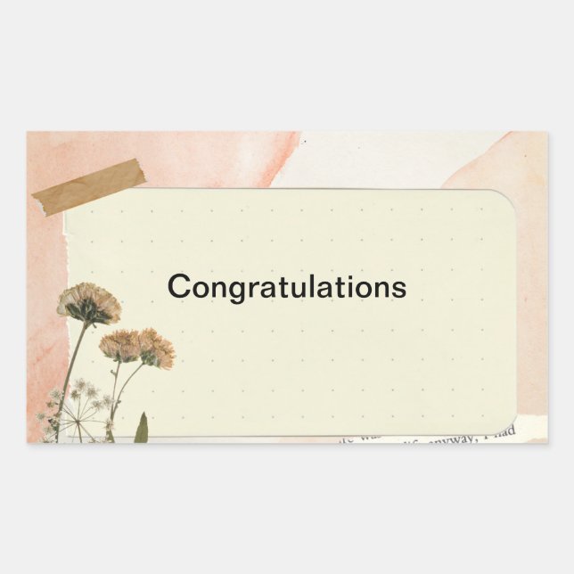 Congratulations  stickers (Front)