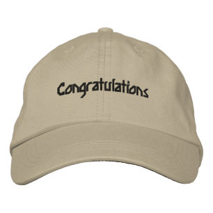 Congratulations Success Inspired Strapback Wishes  Embroidered Baseball Cap