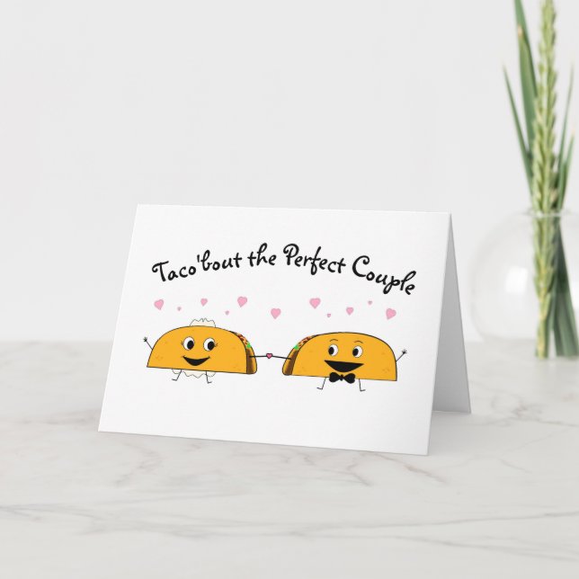 Congratulations Taco Wedding Card (Front)