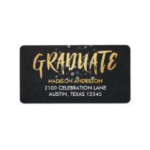 Congratulations text confetti scripted Graduation