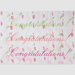 Congratulations Tissue Paper