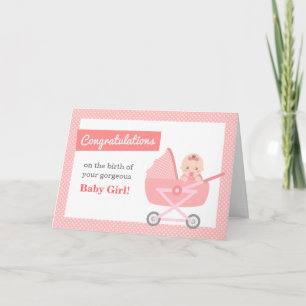 Congratulations to New Parents on Baby Girl Card