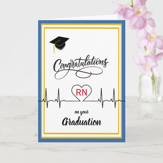 Congratulations to Nurse on their Graduation Card (Orchid)