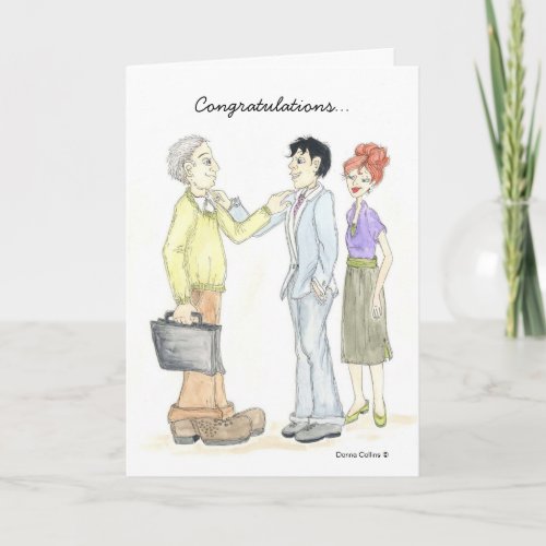 Congratulations to Older Man from two People Card