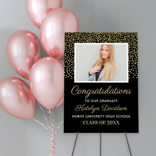 Congratulations to Our Graduate Black and Gold Foam Board