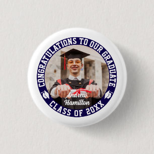 Congratulations To Our Graduate Graduation Photo Button
