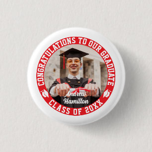 Congratulations To Our Graduate Graduation Photo Button