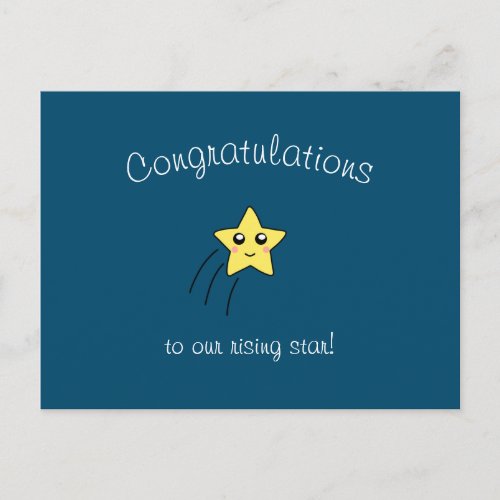 Congratulations to Our Rising Star Postcard