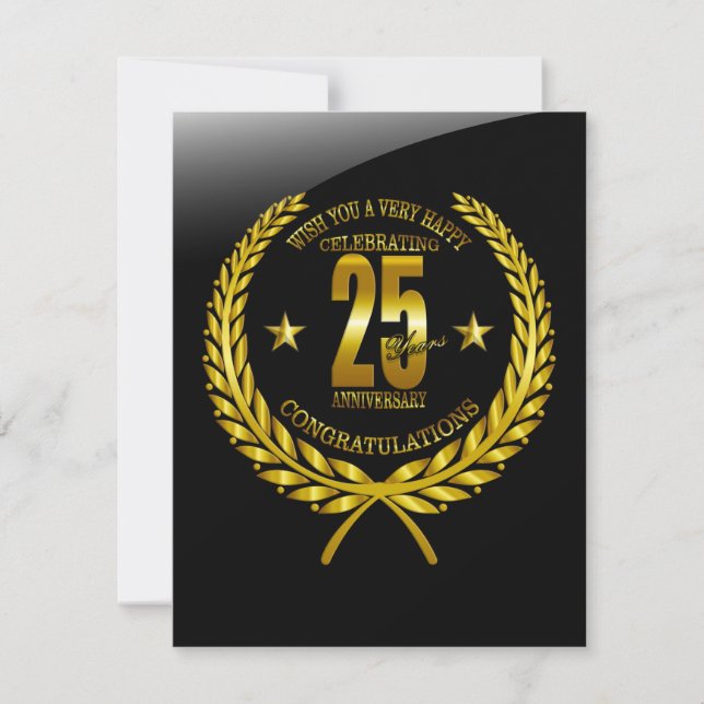 Congratulations to the 25th Anniversary (Front)