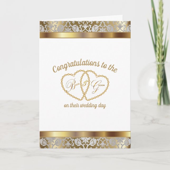 Congratulations to the Bride and Groom - Wedding Card (Front)