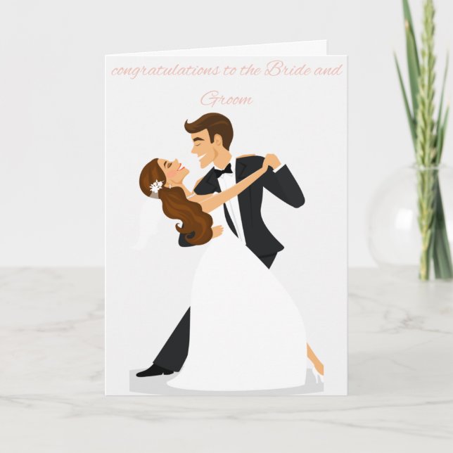 "Congratulations to the Bride & Groom Card (Front)