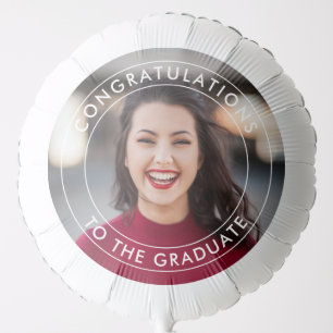 Congratulations to The Graduate Large Photo Balloo Balloon
