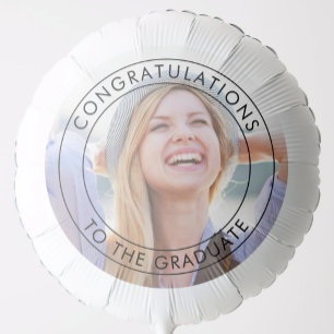 Congratulations to The Graduate Large Photo Balloon