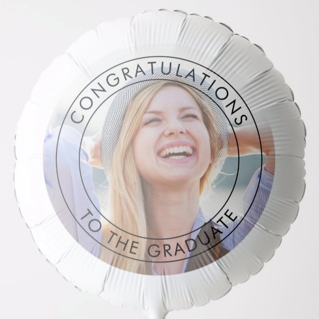 Congratulations to The Graduate Large Photo Balloon (Creator Uploaded)