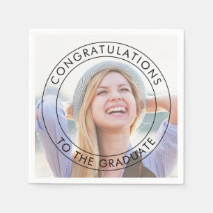 Congratulations to The Graduate Large Photo Napkins