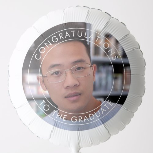 Congratulations to The Graduate Male Large Photo Balloon